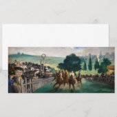 Edouard Manet - De renpaarden in Longchamp Kaart (Voorkant / Achterkant)