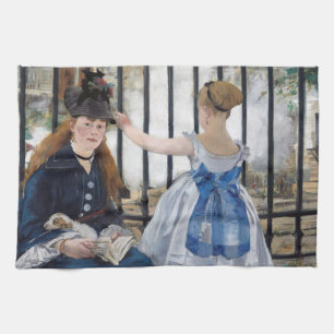 Edouard Manet - De Spoorlijn Theedoek