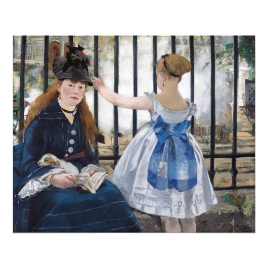 Edouard Manet - De Spoorweg Foto Afdruk (Voorkant)