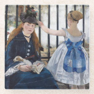 Edouard Manet - De Spoorweg Glazen Onderzetter