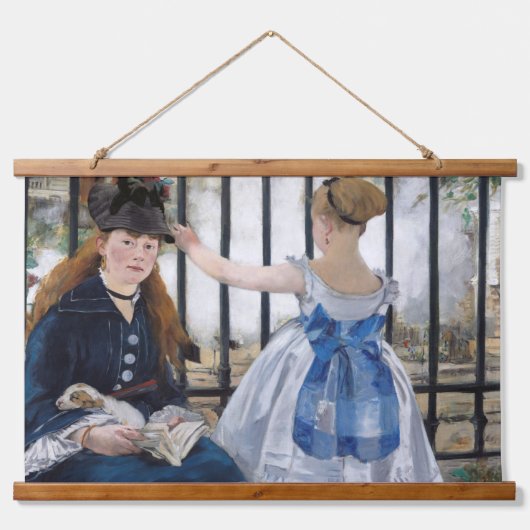 Edouard Manet - De Spoorweg Hangend Wandkleed (Voorkant)
