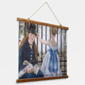 Edouard Manet - De Spoorweg Hangend Wandkleed (Gebogen)
