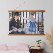 Edouard Manet - De Spoorweg Hangend Wandkleed (Slaapkamer)