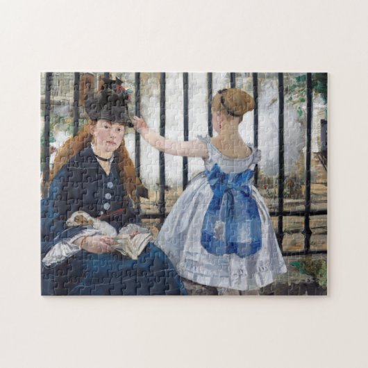 Edouard Manet - De Spoorweg Legpuzzel (Horizontaal)