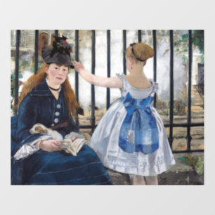 Edouard Manet - De Spoorweg Raamsticker