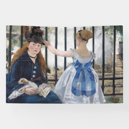 Edouard Manet - De Spoorweg Spandoek (Horizontaal)