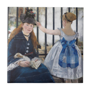 Edouard Manet - De Spoorweg Tegeltje