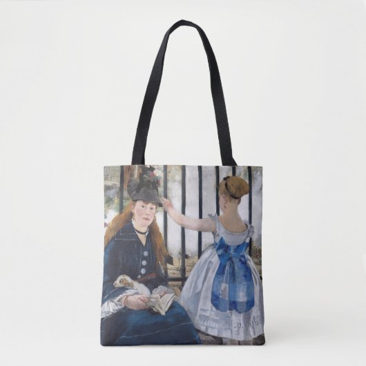 Edouard Manet - De Spoorweg Tote Bag (Voorkant)