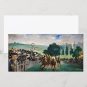 Edouard Manet - De Wedrennen in Longchamp Bedankkaart (Voorkant / Achterkant)