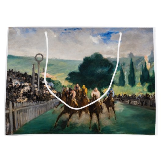 Edouard Manet - De Wedrennen in Longchamp Groot Cadeauzakje (Voorkant)