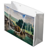 Edouard Manet - De Wedrennen in Longchamp Groot Cadeauzakje (Voorkant Gekanteld)