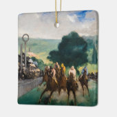 Edouard Manet - De Wedrennen in Longchamp Keramisch Ornament (Links)