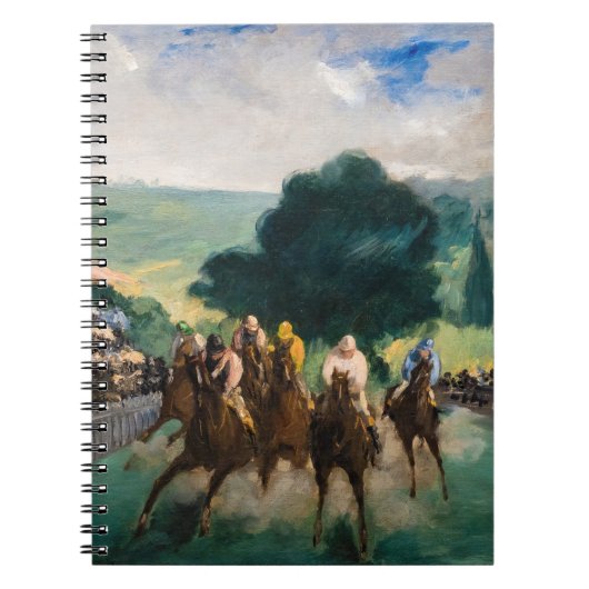 Edouard Manet - De Wedrennen in Longchamp Notitieboek (Voorkant)