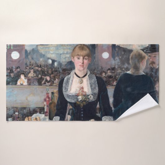 Edouard Manet - Een bar bij de Folies-Bergere Bad Handdoek (Badhanddoek)