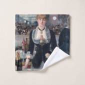 Edouard Manet - Een bar bij de Folies-Bergere Bad Handdoek (Wasdoekje)