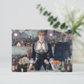 Edouard Manet - Een bar bij de Folies-Bergere Bedankkaart (Staand voorkant)