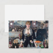 Edouard Manet - Een bar bij de Folies-Bergere Bedankkaart (Voorkant / Achterkant)