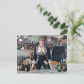 Edouard Manet - Een bar bij de Folies-Bergere Briefkaart (Staand voorkant)