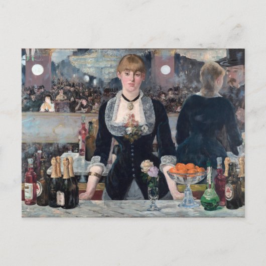 Edouard Manet - Een bar bij de Folies-Bergere Briefkaart (Voorkant)