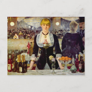 Edouard Manet - Een bar bij de Folies-Bergere Card Briefkaart