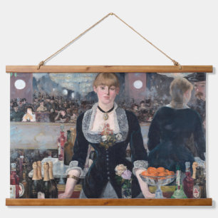 Edouard Manet - Een bar bij de Folies-Bergere Hangend Wandkleed