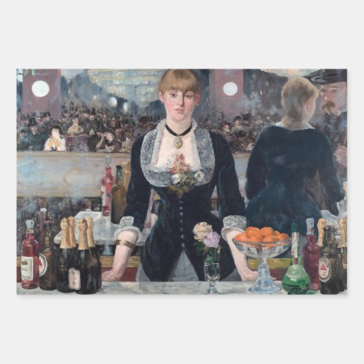 Edouard Manet - Een bar bij de Folies-Bergere Inpakpapier Vel (Voorkant 3)