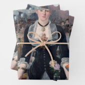 Edouard Manet - Een bar bij de Folies-Bergere Inpakpapier Vel (In situ)