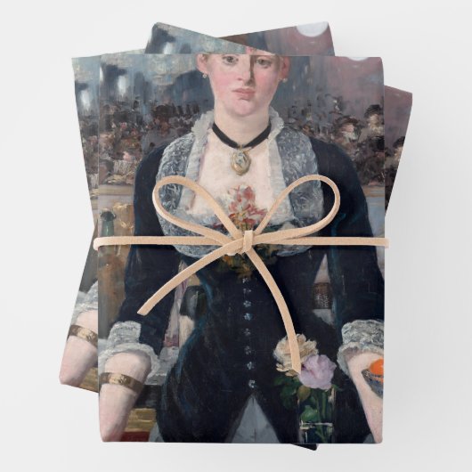 Edouard Manet - Een bar bij de Folies-Bergere Inpakpapier Vel (In situ)