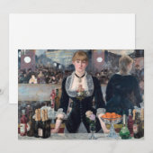 Edouard Manet - Een bar bij de Folies-Bergere Kaart (Voorkant / Achterkant)