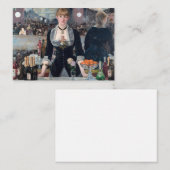 Edouard Manet - Een bar bij de Folies-Bergere Notitiekaartje (Voorkant / Achterkant)