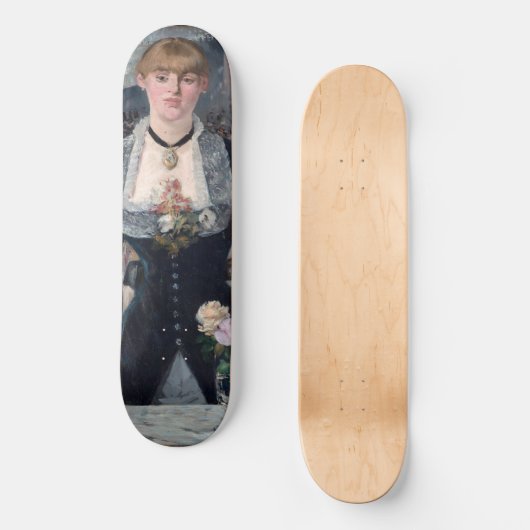 Edouard Manet - Een bar bij de Folies-Bergere Persoonlijk Skateboard (Voorkant)