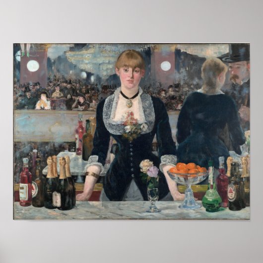 Edouard Manet - een bar bij de Folies-Bergere Poster (Voorkant)