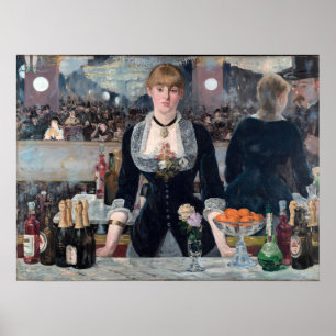 Edouard Manet - Een bar bij de Folies-Bergere Poster