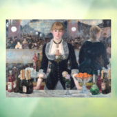 Edouard Manet - Een bar bij de Folies-Bergere Raamsticker (Vel 3)