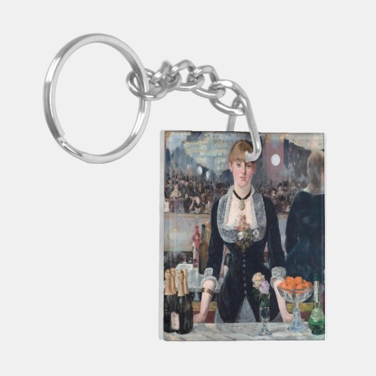 Edouard Manet - Een bar bij de Folies-Bergere Sleutelhanger (Voorkant Links)