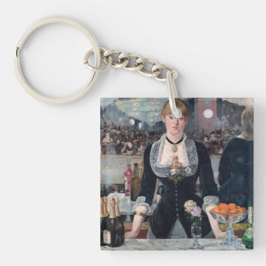 Edouard Manet - Een bar bij de Folies-Bergere Sleutelhanger (Voorkant)