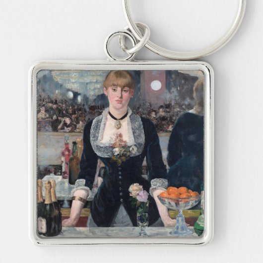 Edouard Manet - Een bar bij de Folies-Bergere Sleutelhanger (Voorkant)