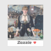 Edouard Manet - Een bar bij de Folies-Bergere Sticker (Vel)