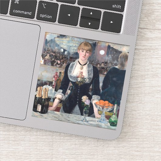 Edouard Manet - Een bar bij de Folies-Bergere Sticker (Detail)