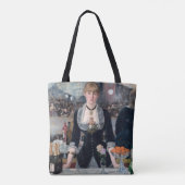 Edouard Manet - Een bar bij de Folies-Bergere Tote Bag (Achterkant)