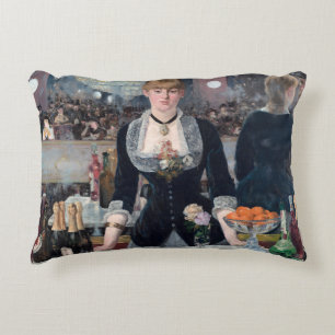 Edouard Manet - Een bar in de Folies-Bergere Accent Kussen