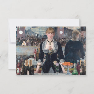 Edouard Manet - Een bar in de Folies-Bergere Bedankkaart