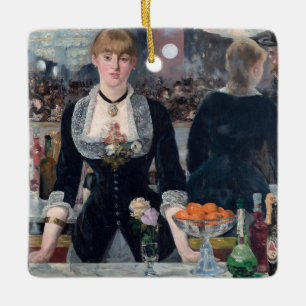 Edouard Manet - Een bar in de Folies-Bergere Keramisch Ornament