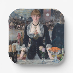 Edouard Manet - Een bar in de Folies-Bergere Papieren Bordje