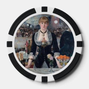 Edouard Manet - Een bar in de Folies-Bergere Poker Chips