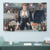 Edouard Manet - Een bar in de Folies-Bergere Spandoek (Beurs)