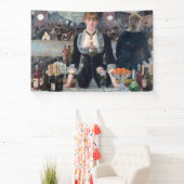 Edouard Manet - Een bar in de Folies-Bergere Spandoek (Insitu)
