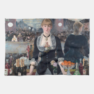 Edouard Manet - Een bar in de Folies-Bergere Theedoek