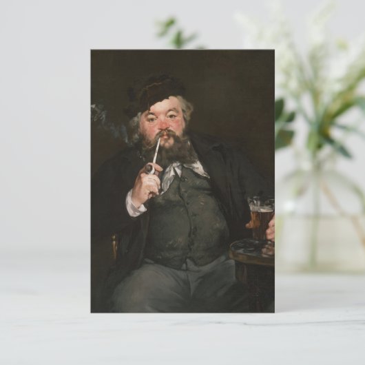 Edouard Manet - Een goed glas bier / Le bon bock Bedankkaart (Staand voorkant)