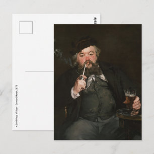 Edouard Manet - Een goed glas bier / Le bon bock Briefkaart